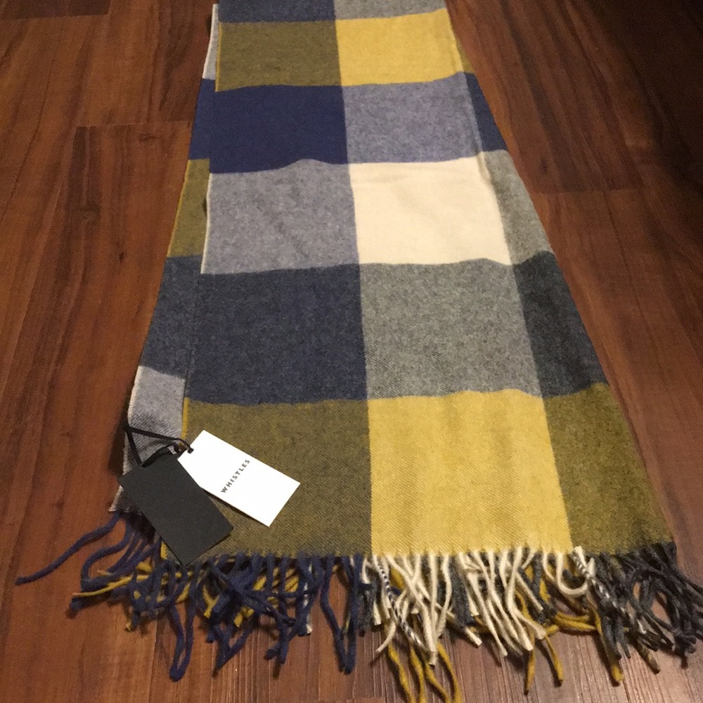 Whistles plaid scarf